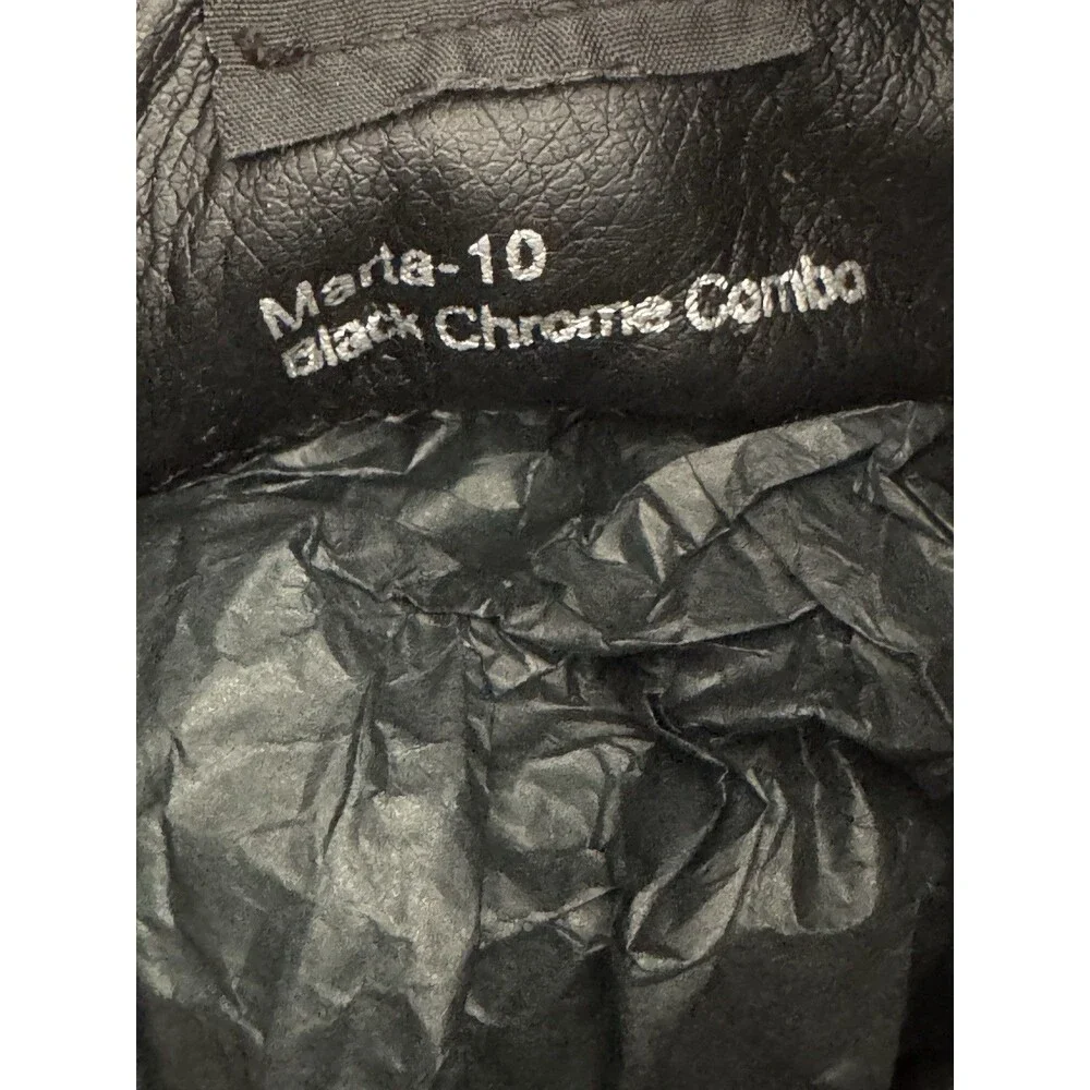 Vintage Havana Marta High top Women’s 10 Black Chrome Combo Distressed $155 - Picture 10 of 11
